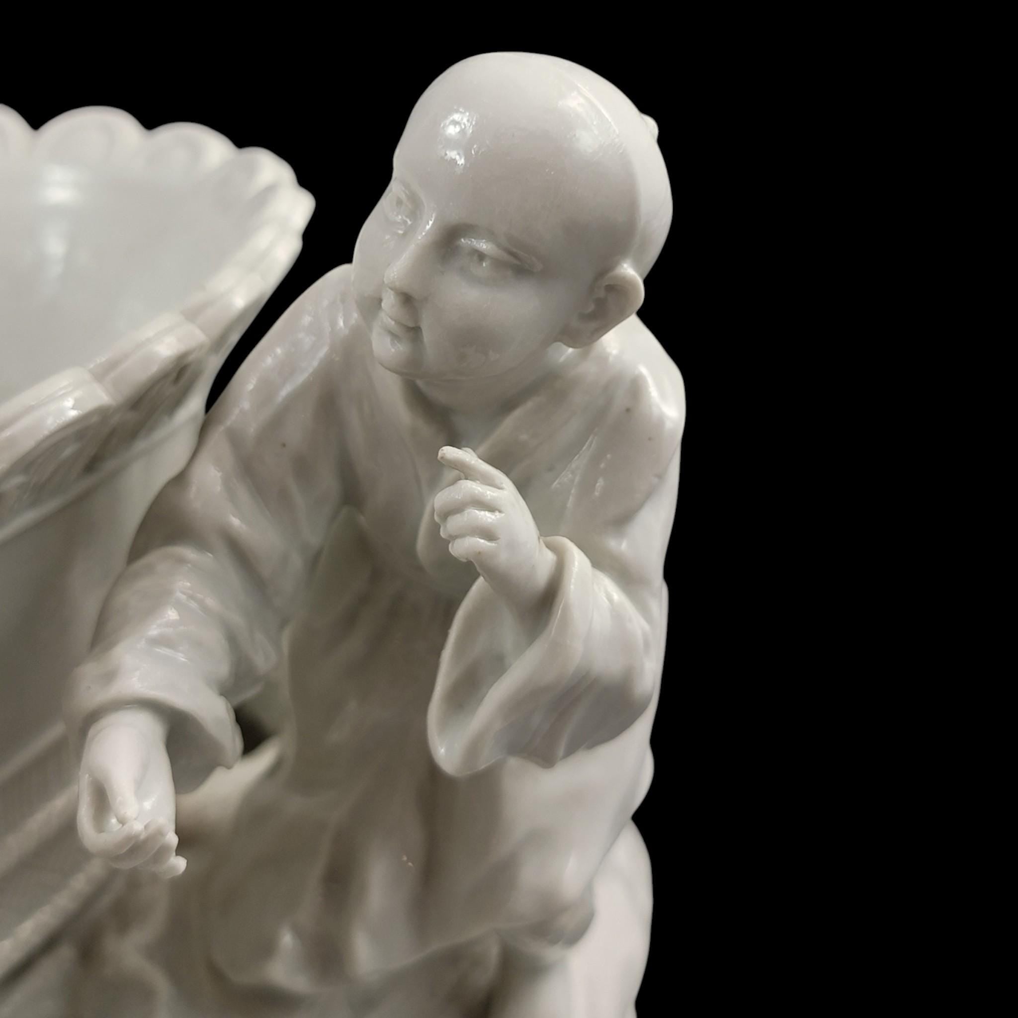 Large French soft-paste chinoiserie figure group, c.1750–1760