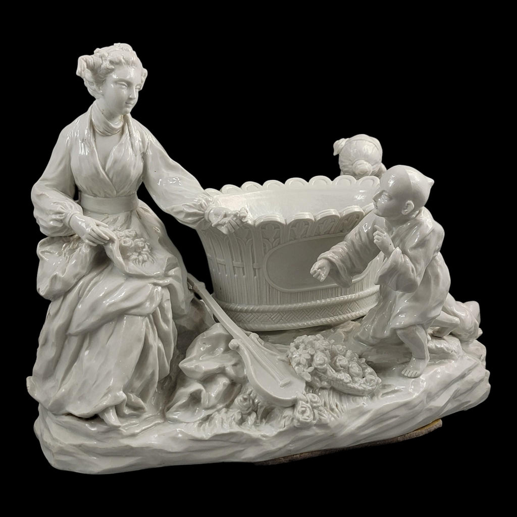 Large French soft-paste chinoiserie figure group, c.1750–1760