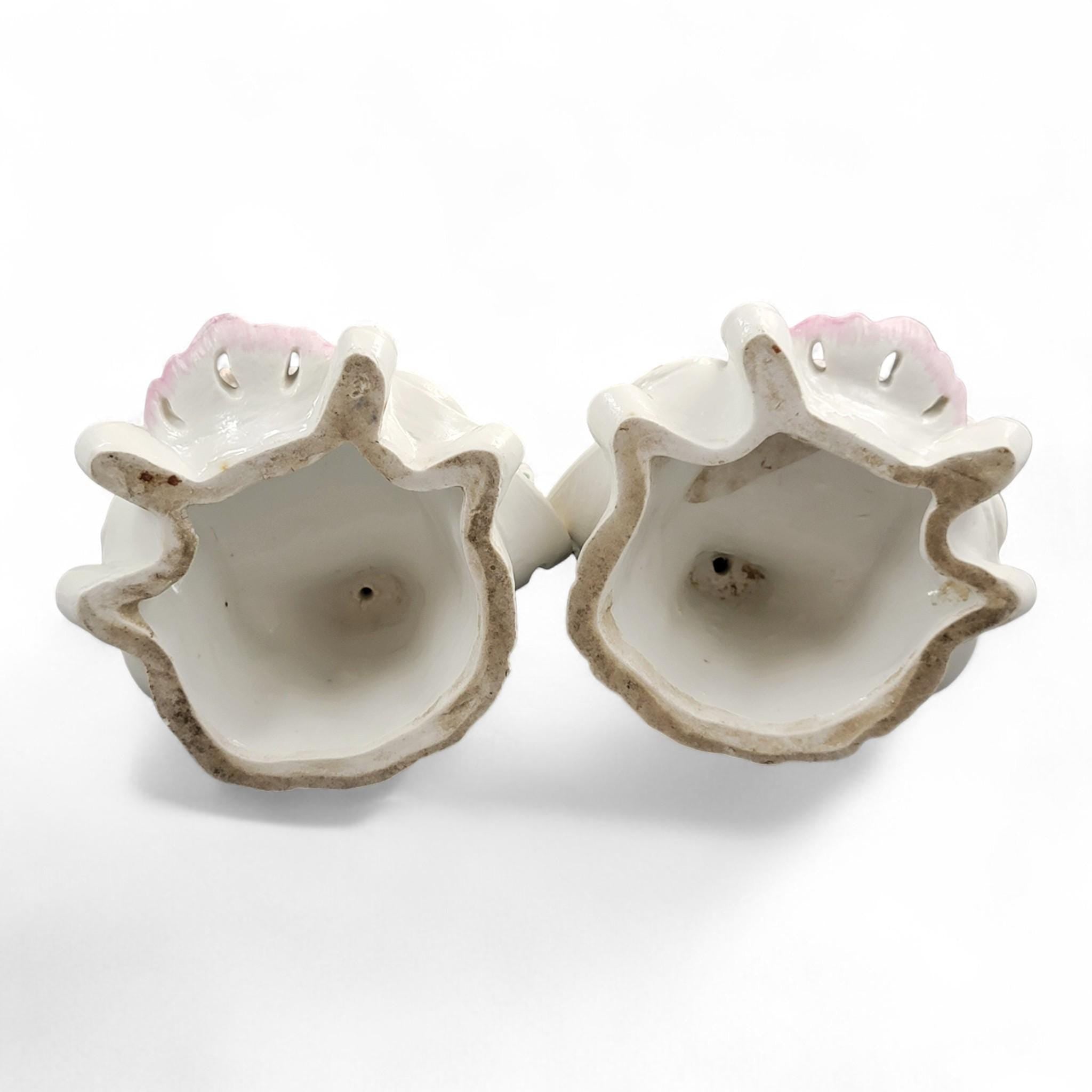 Chelsea porcelain Summer and Autumn candlesticks, late 18th century Four Seasons pair c.1775–1783