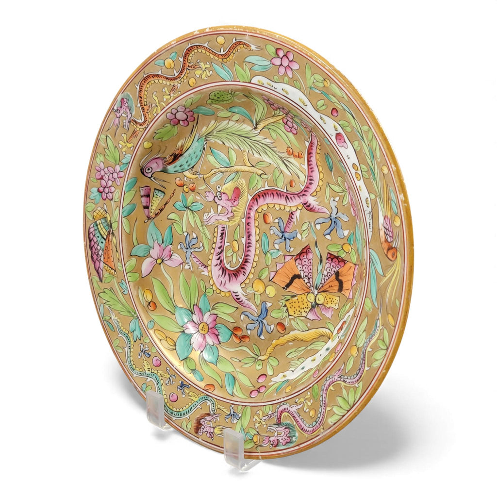 Antique Georgian Rare C.J. Mason First Period chinoiserie plate, c.1815–1820