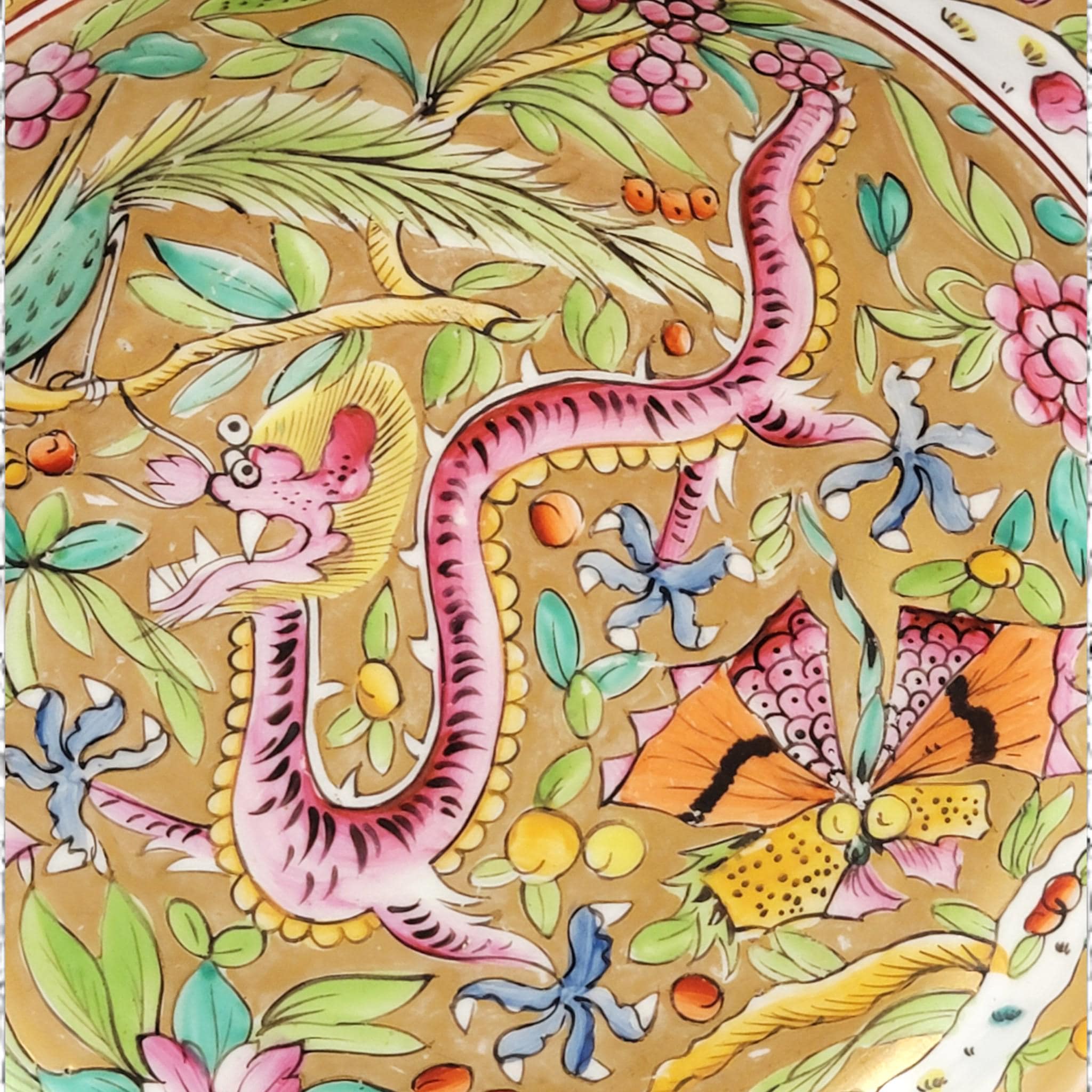 Antique Georgian Rare C.J. Mason First Period chinoiserie plate, c.1815–1820