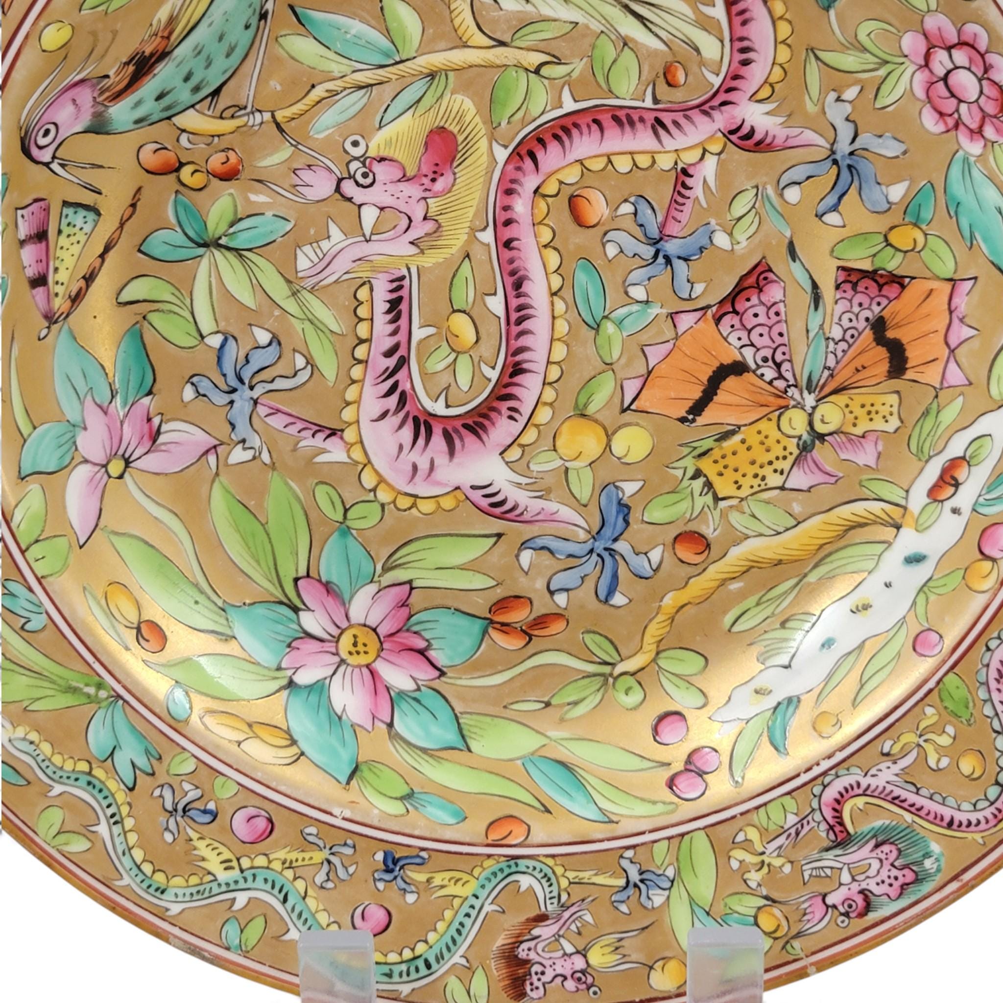 Antique Georgian Rare C.J. Mason First Period chinoiserie plate, c.1815–1820