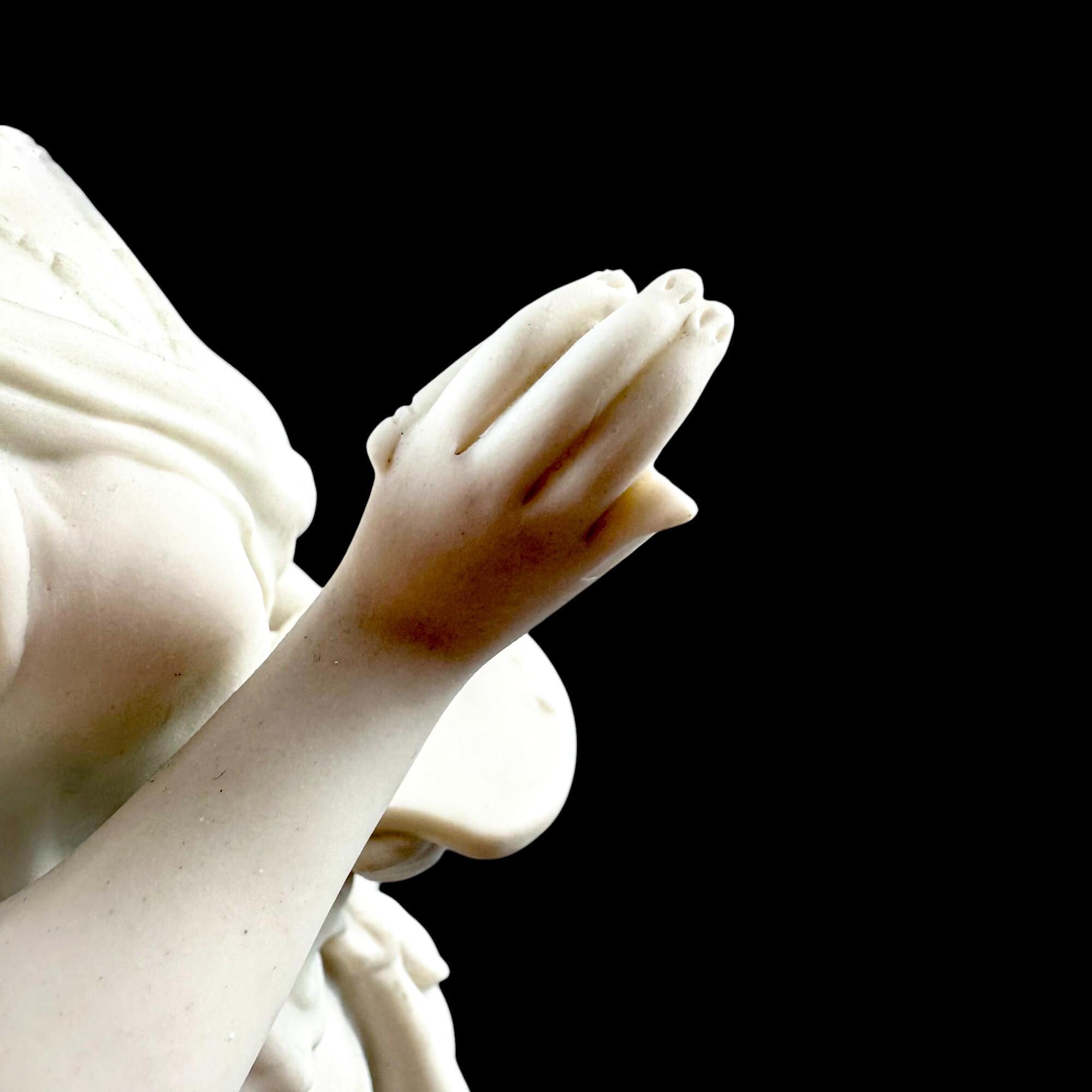 Victorian Neoclassical bisque porcelain figure, antique English 1850's
