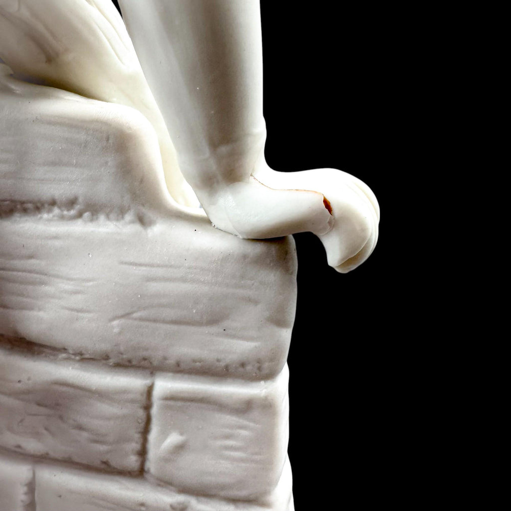 Victorian Parian classical figure with dove & cornucopia, late 19th century