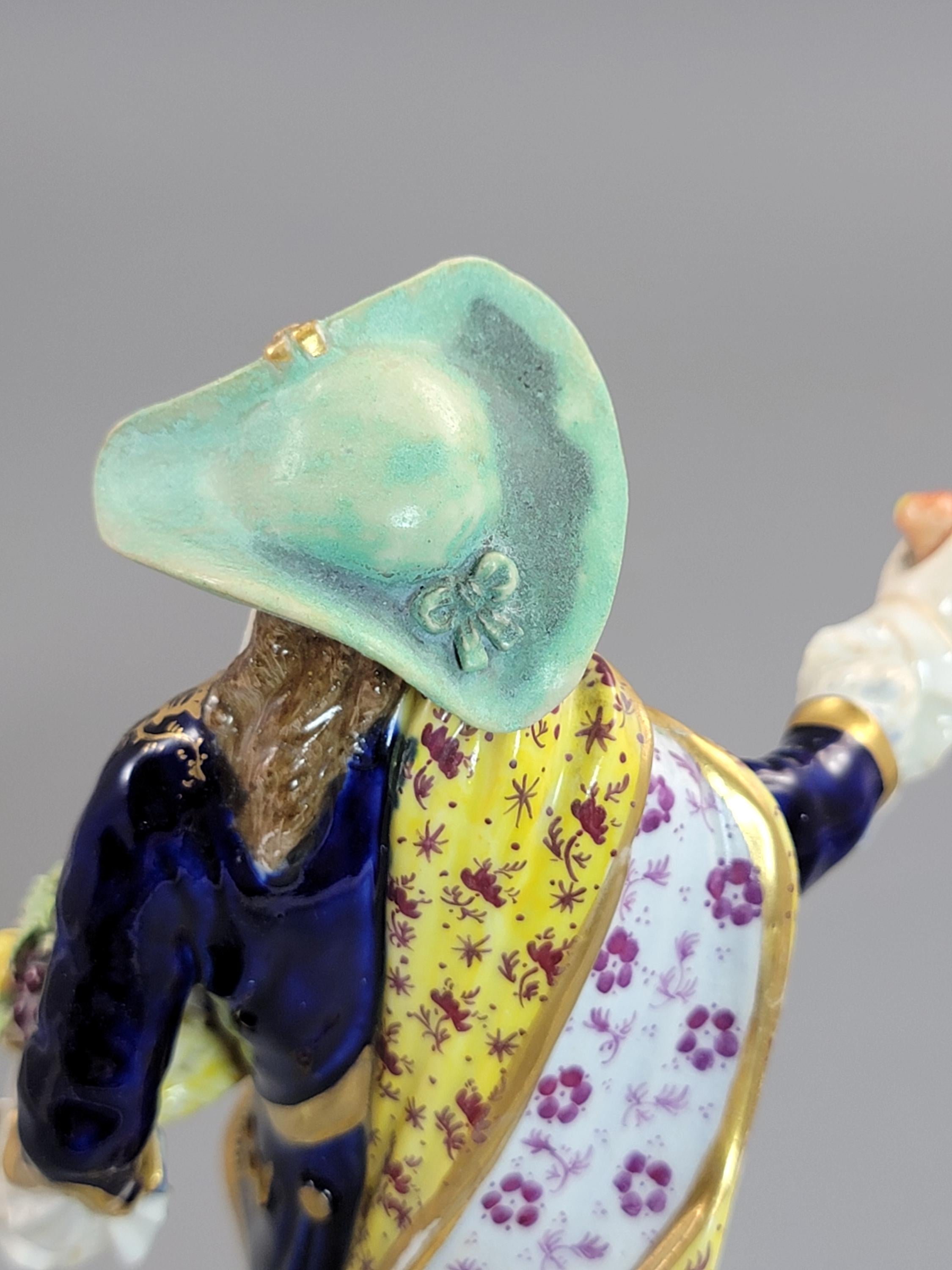 Antique Bloor Derby Porcelain Figures “The Dresden Shepherds” Pair, c.1825