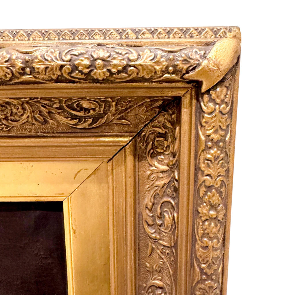 19th-century oil portrait in the style of Jean-Marc Nattier, Rococo revival framed painting