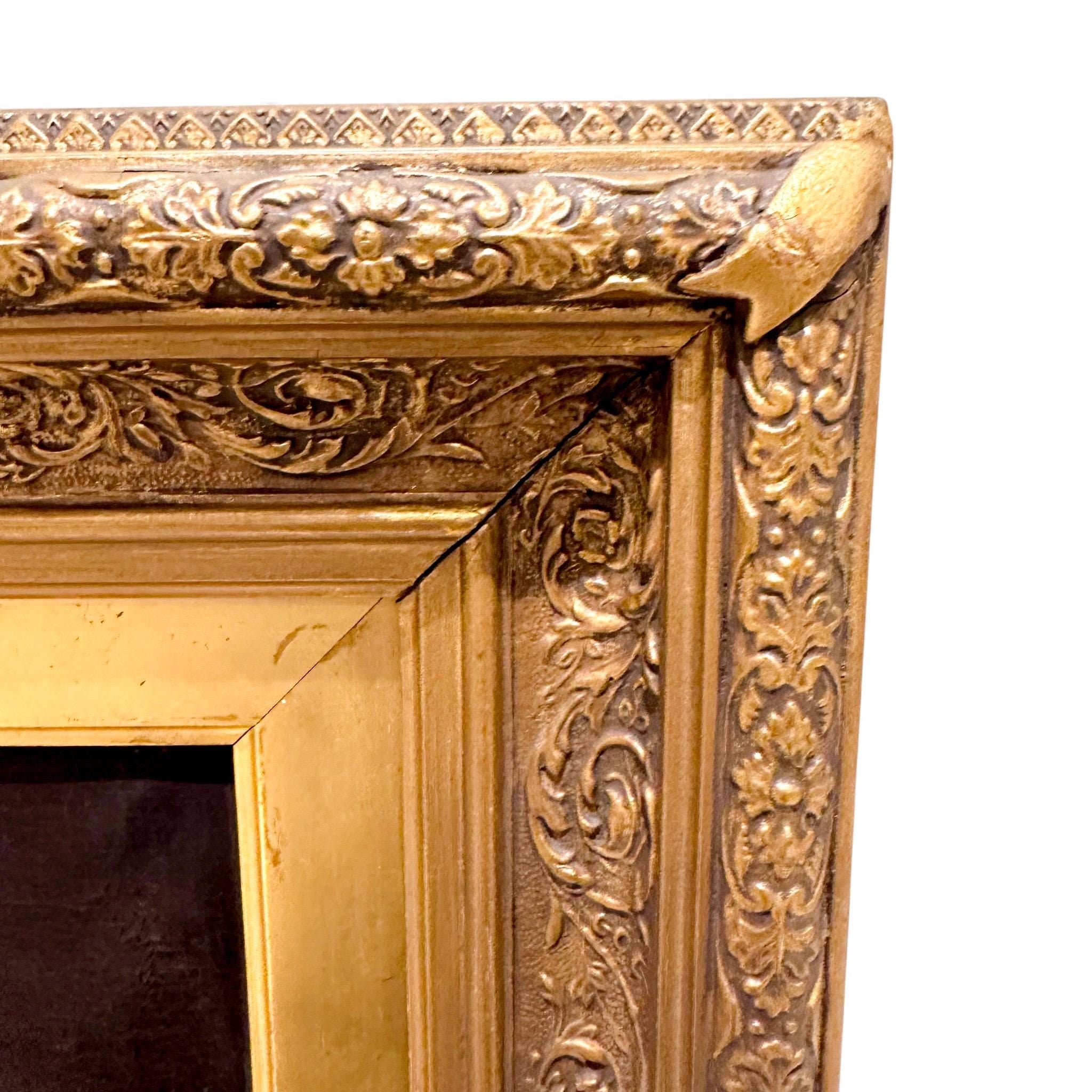 19th-century oil portrait in the style of Jean-Marc Nattier, Rococo revival framed painting