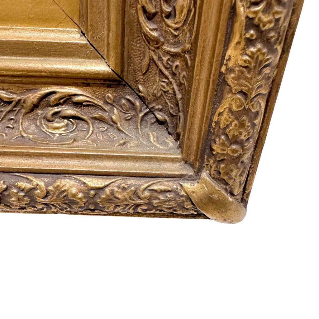 19th-century oil portrait in the style of Jean-Marc Nattier, Rococo revival framed painting