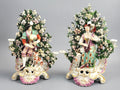 Derby Candlestick Musicians with Bocage, Pair c. 1765