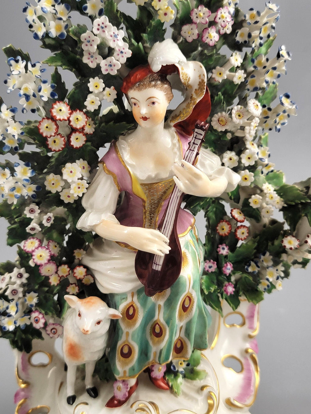 Derby Candlestick Musicians with Bocage, Pair c. 1765