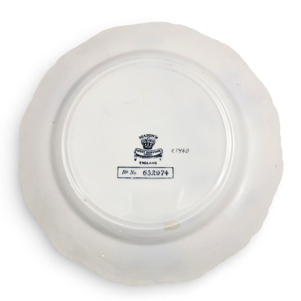 Mason’s Patent Ironstone Yellow Ground Exotic Bird Charger Plate, c.1915