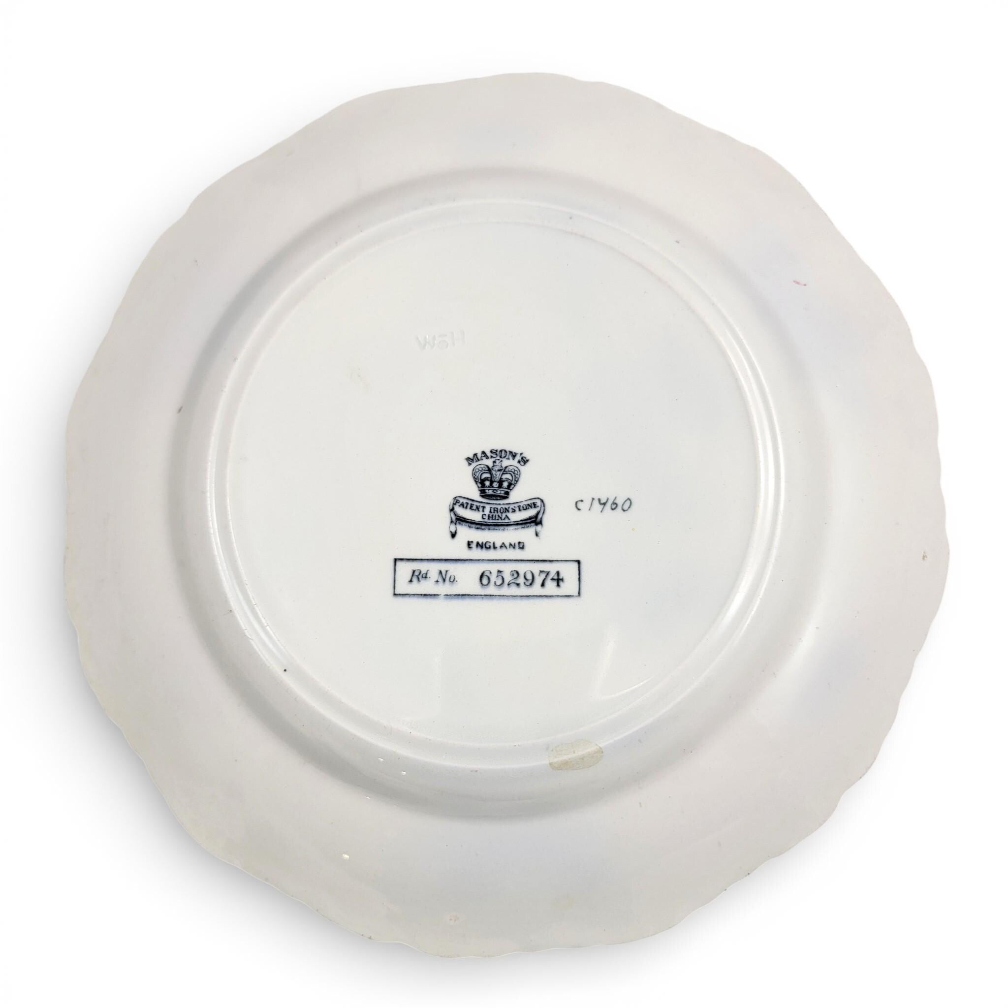 Mason’s Patent Ironstone Yellow Ground Exotic Bird Charger Plate, c.1915