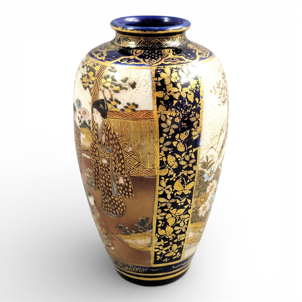 Master Quality Meiji Satsuma Vase, Kinkozan Circle, c.1890