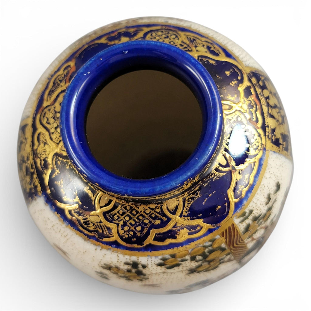 Master Quality Meiji Satsuma Vase, Kinkozan Circle, c.1890