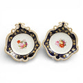 Early Coalport Botanical Serving Dishes, Union Pattern, c.1825