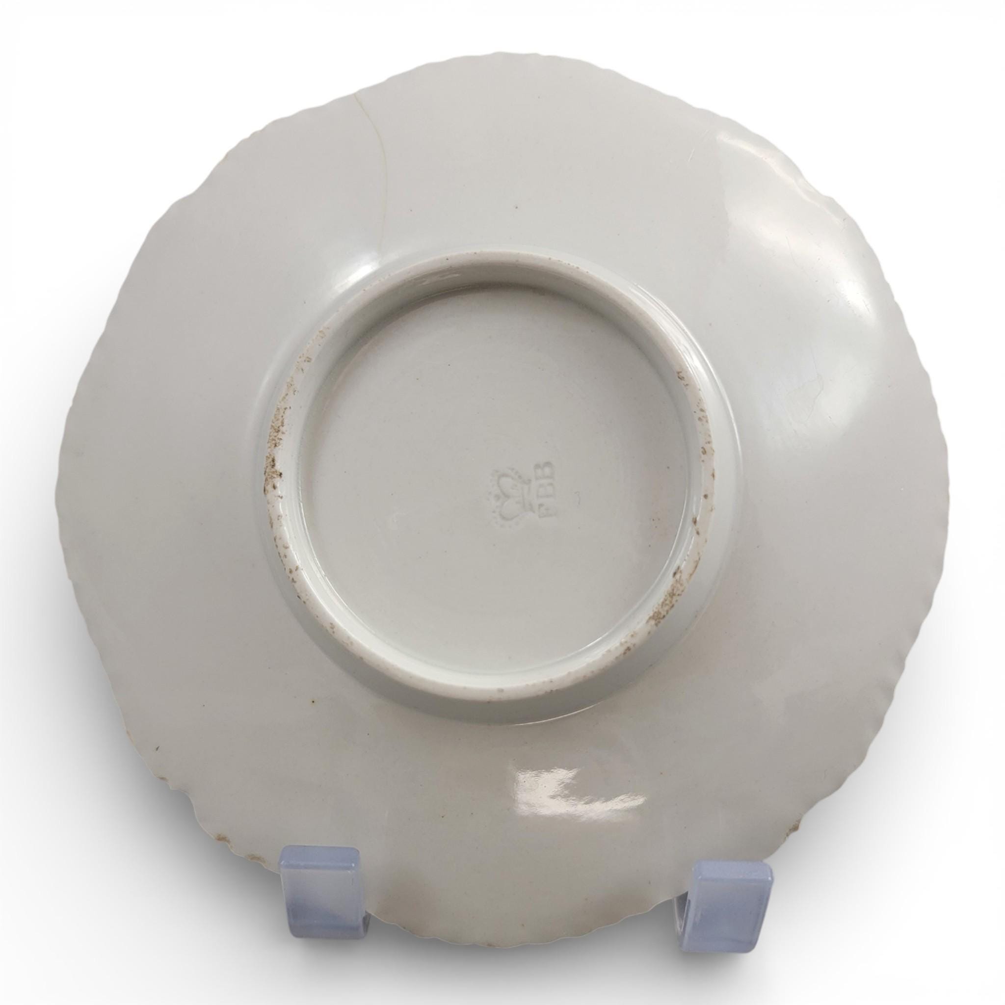 Antique Flight, Barr & Barr Worcester porcelain tea cup and saucer, Two Quail pattern, c. 1807–1813