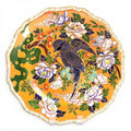 Mason’s Patent Ironstone Orange Ground Exotic Bird Charger Plate, c.1915