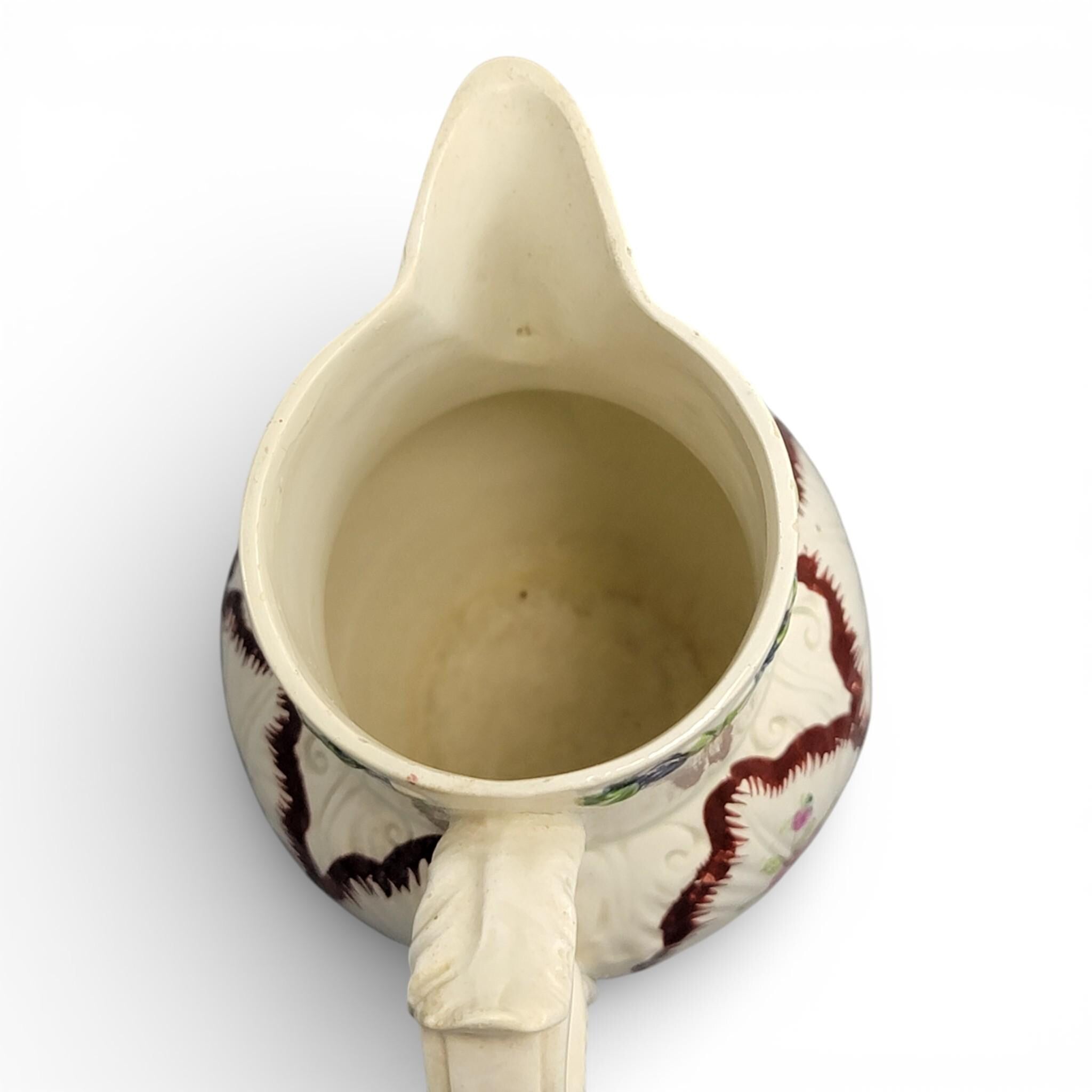 Staffordshire Pearlware Cabbage Leaf Jug, circa 1790–1800