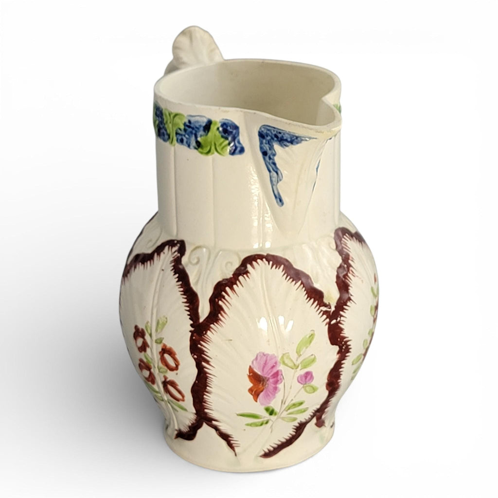Staffordshire Pearlware Cabbage Leaf Jug, circa 1790–1800