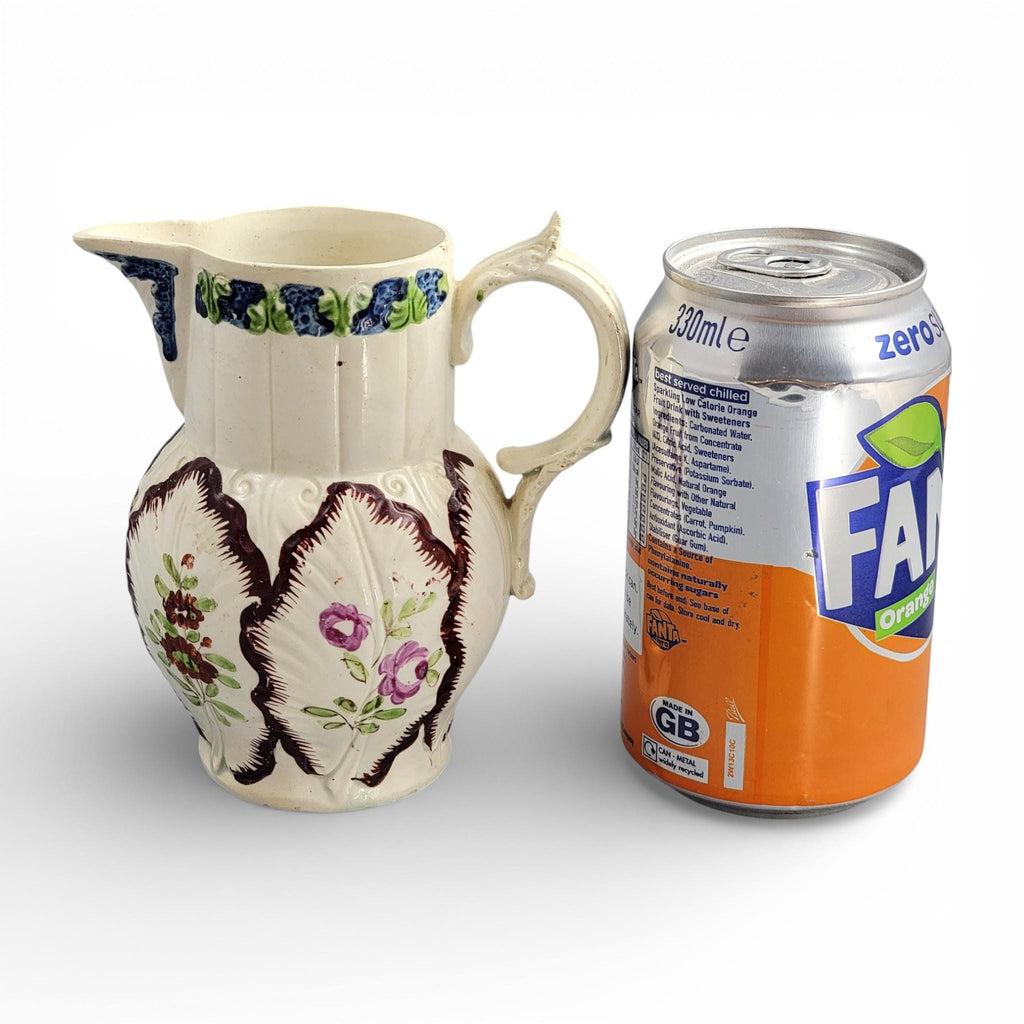 Staffordshire Pearlware Cabbage Leaf Jug, circa 1790–1800