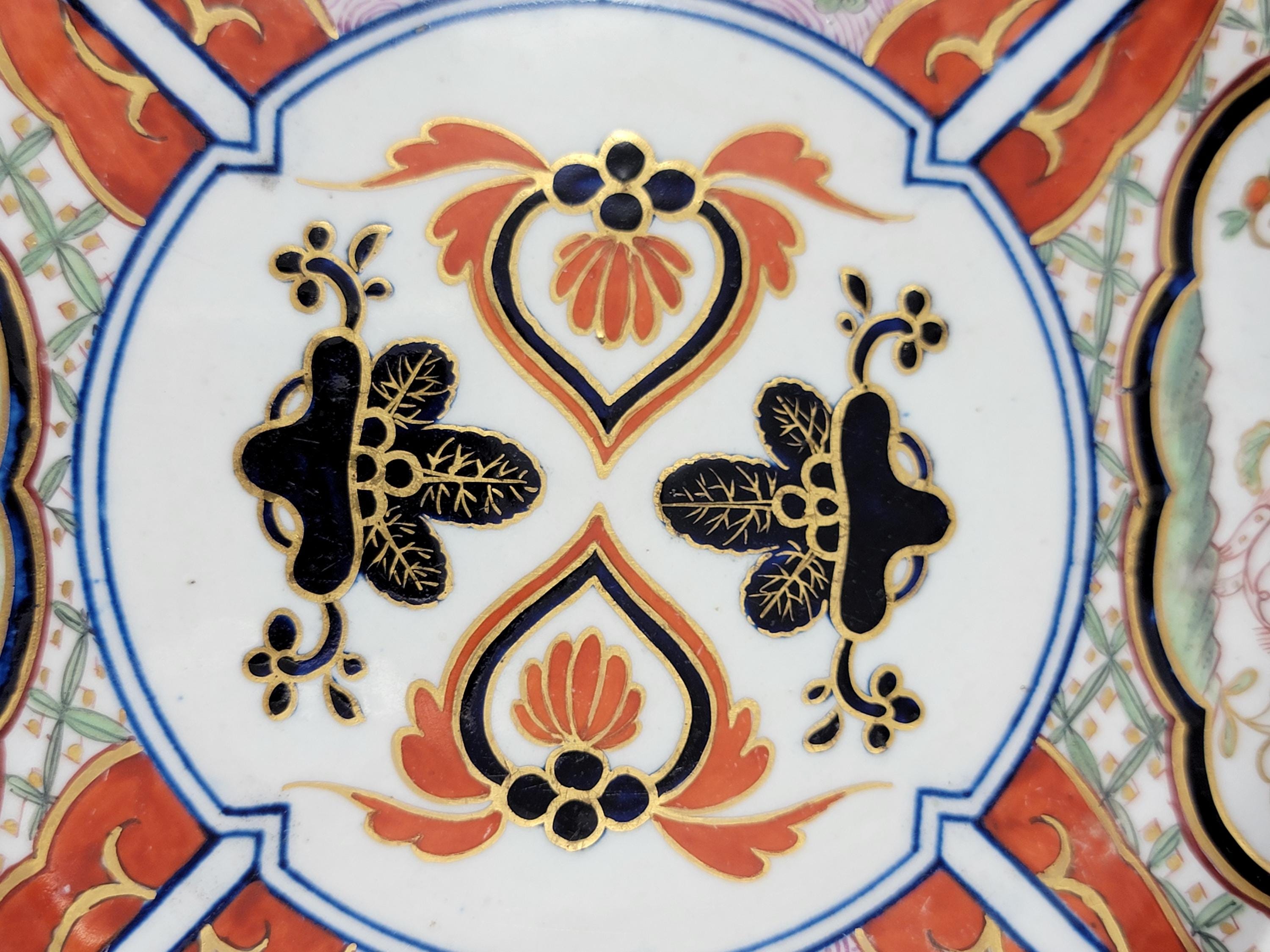 Rare Pair of Derby Porcelain Plates, Kylin Pattern, c. 1790