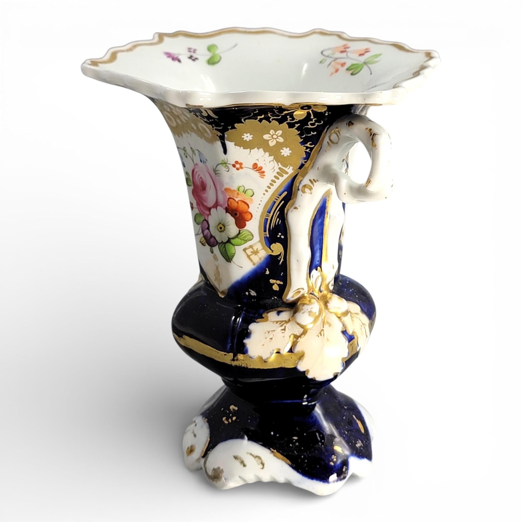 Old Paris Porcelain Vase de Mariée, Cobalt Blue & Gilt, France c.1820–1840