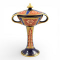 William Moorcroft Aurelian Ware Twin Handled Pedestal Vase, c.1898