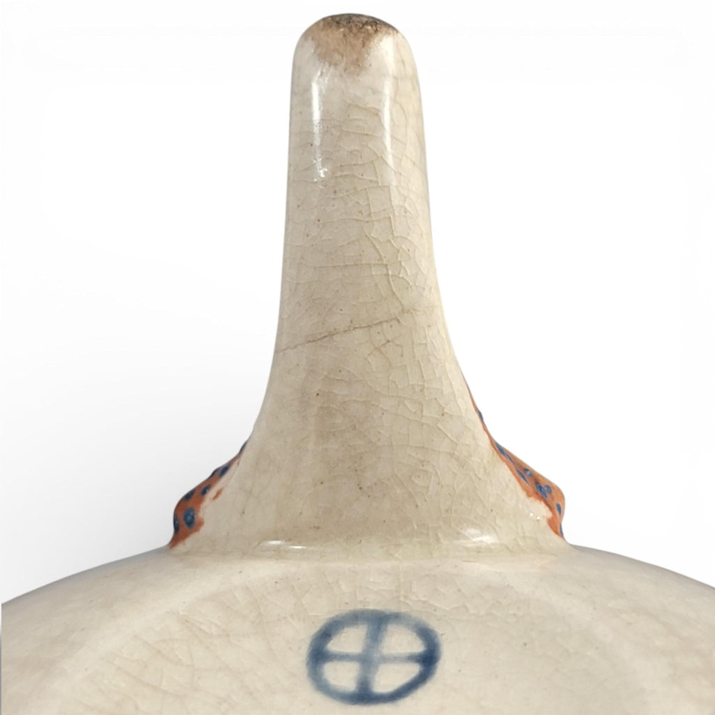 Signed Meiji Period Satsuma Koro by Shunzan with Shi-Shi Finial
