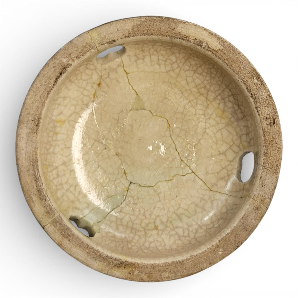 Signed Meiji Period Satsuma Koro by Shunzan with Shi-Shi Finial