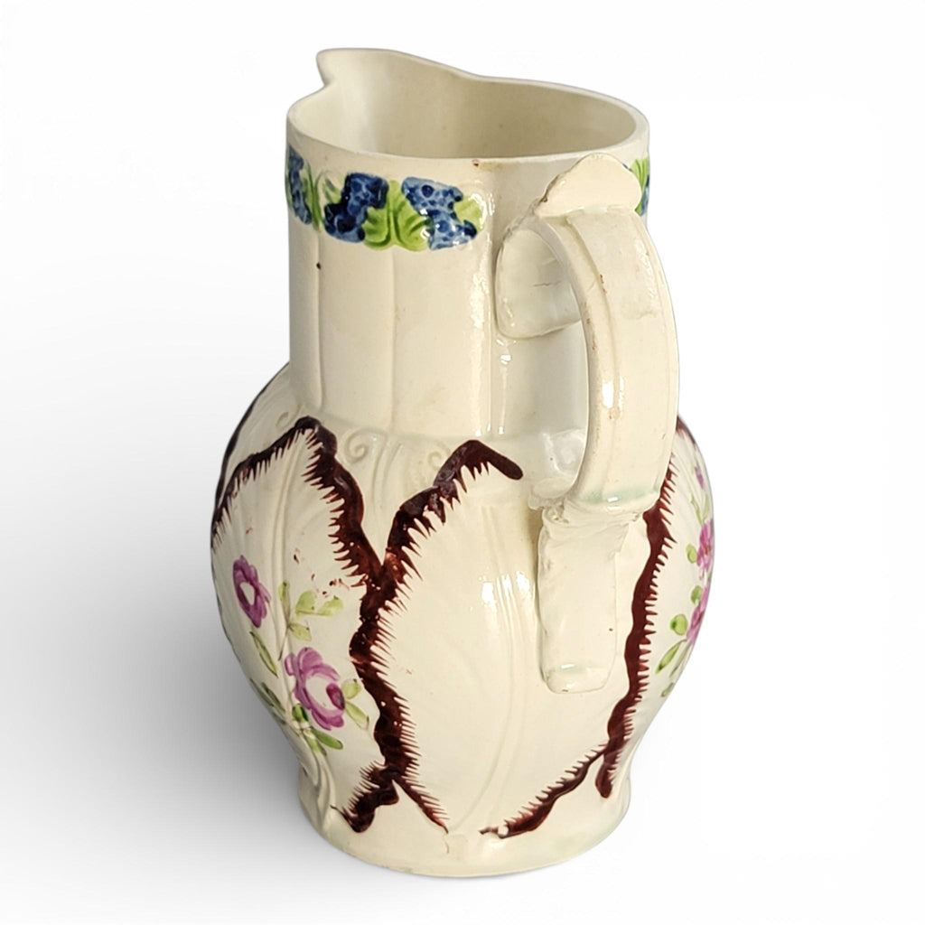 Staffordshire Pearlware Cabbage Leaf Jug, circa 1790–1800