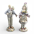 Volkstedt German Porcelain Figure Pair, Galant Scene, Late 19th Century