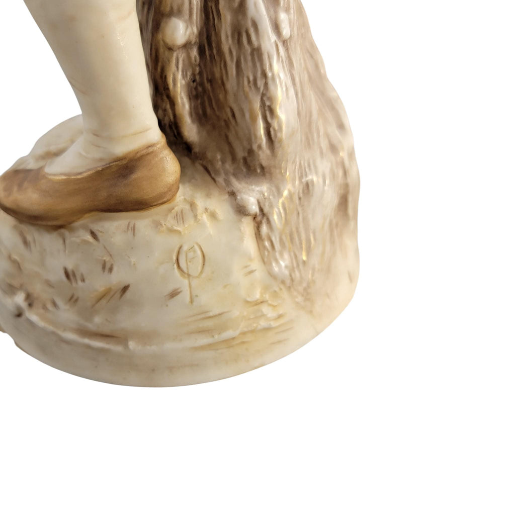 Royal Dux Porcelain Fisherman and Fisherwoman Figures, Bohemia, c. 1918