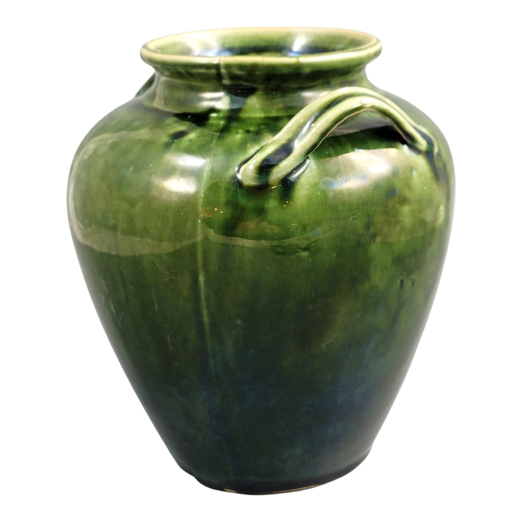 French Green Glazed Handmade Confit Jar, Southern France Terracotta Pot, c. 1870–1890