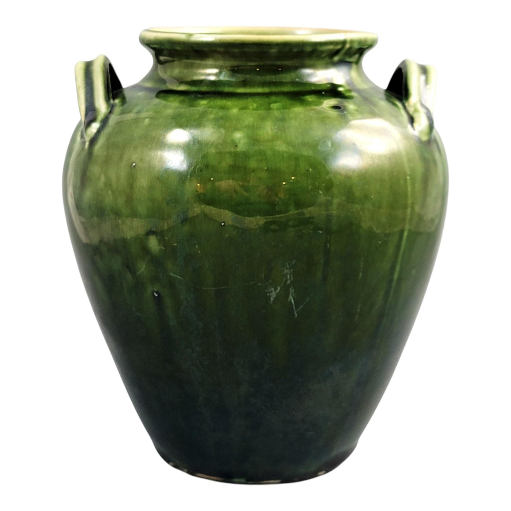 French Green Glazed Handmade Confit Jar, Southern France Terracotta Pot, c. 1870–1890