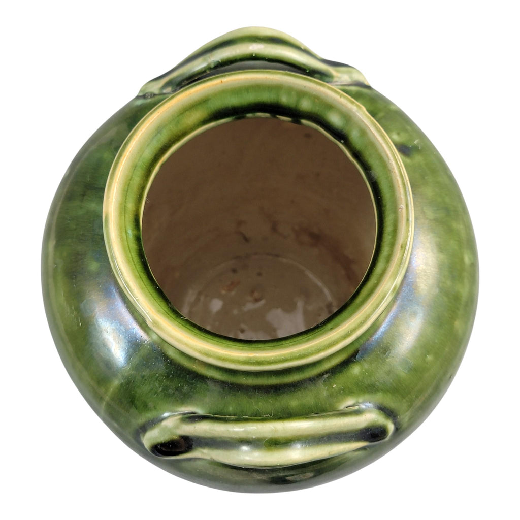 French Green Glazed Handmade Confit Jar, Southern France Terracotta Pot, c. 1870–1890