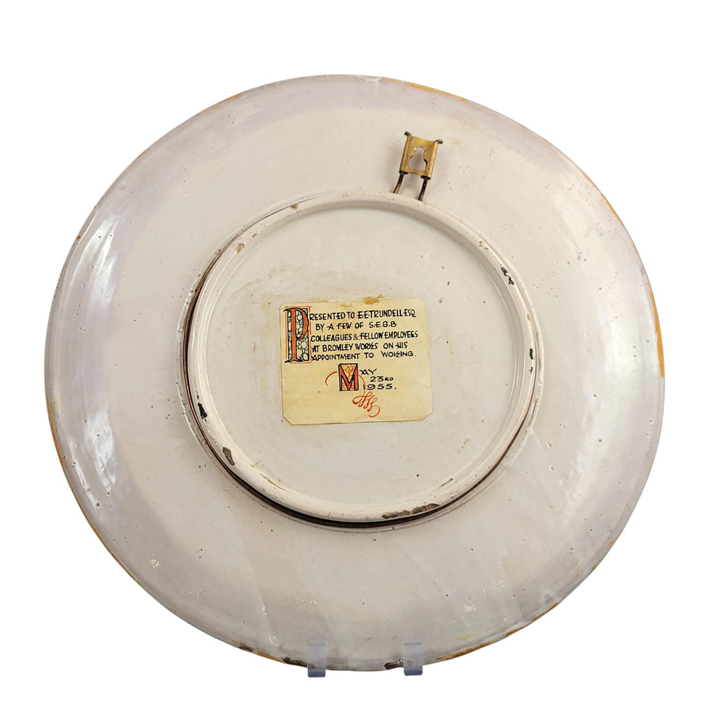 Italian Maiolica Istoriato Charger with Classical Battle Scene, Pesaro Revival, c. 1890–1915