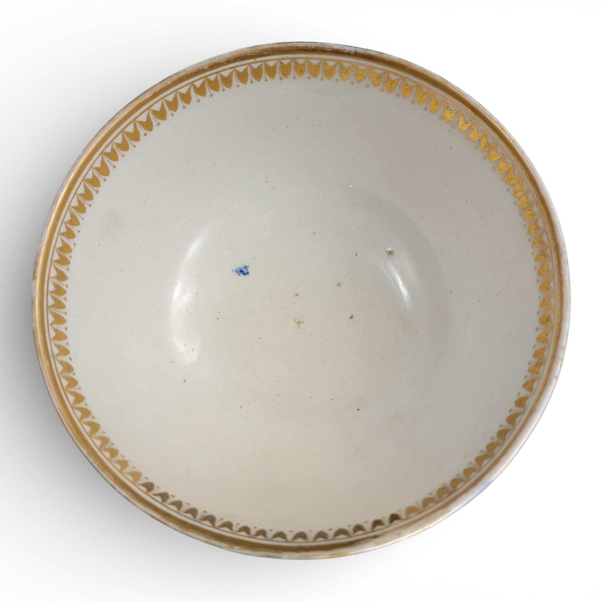 Derby Porcelain Cabinet Bowl with Titled Landscapes, Late Georgian, c.1795–1810