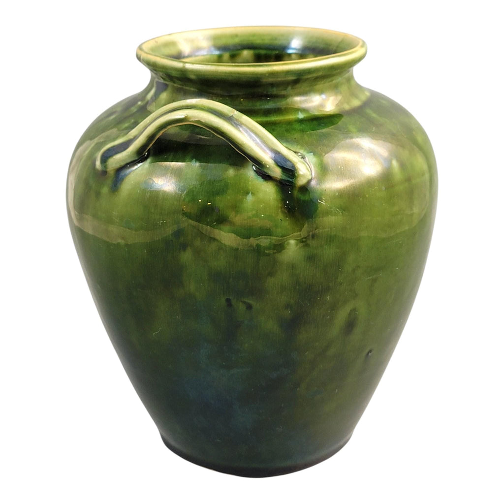 French Green Glazed Handmade Confit Jar, Southern France Terracotta Pot, c. 1870–1890