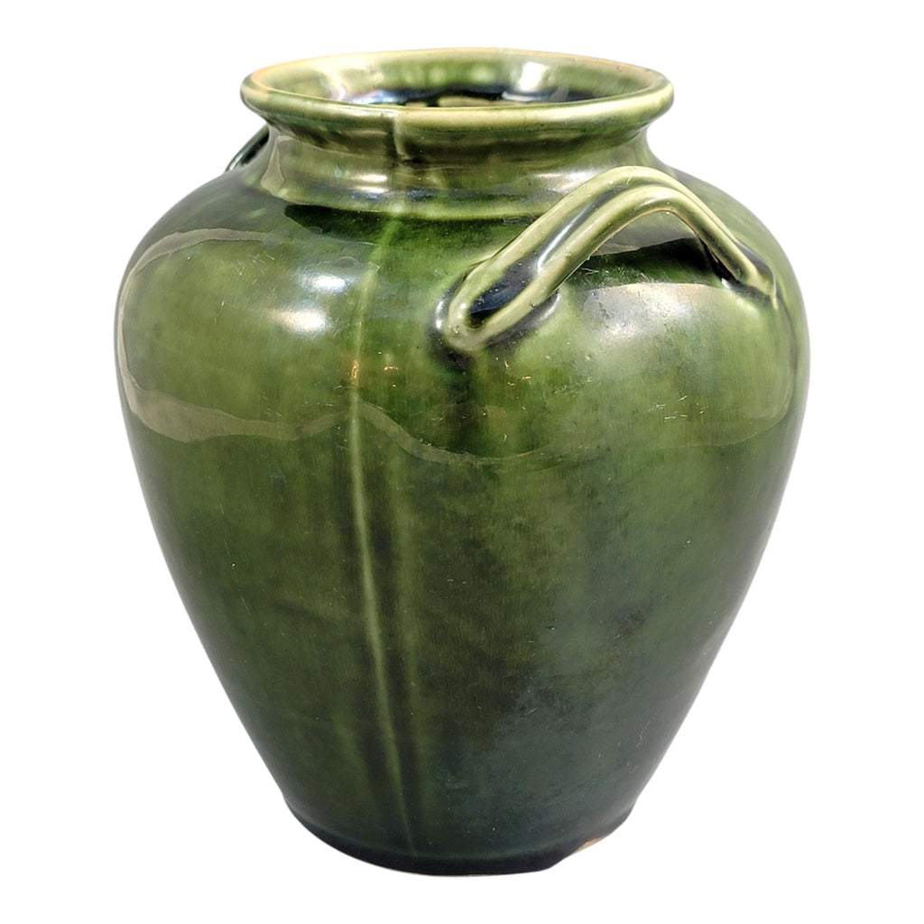 French Green Glazed Handmade Confit Jar, Southern France Terracotta Pot, c. 1870–1890