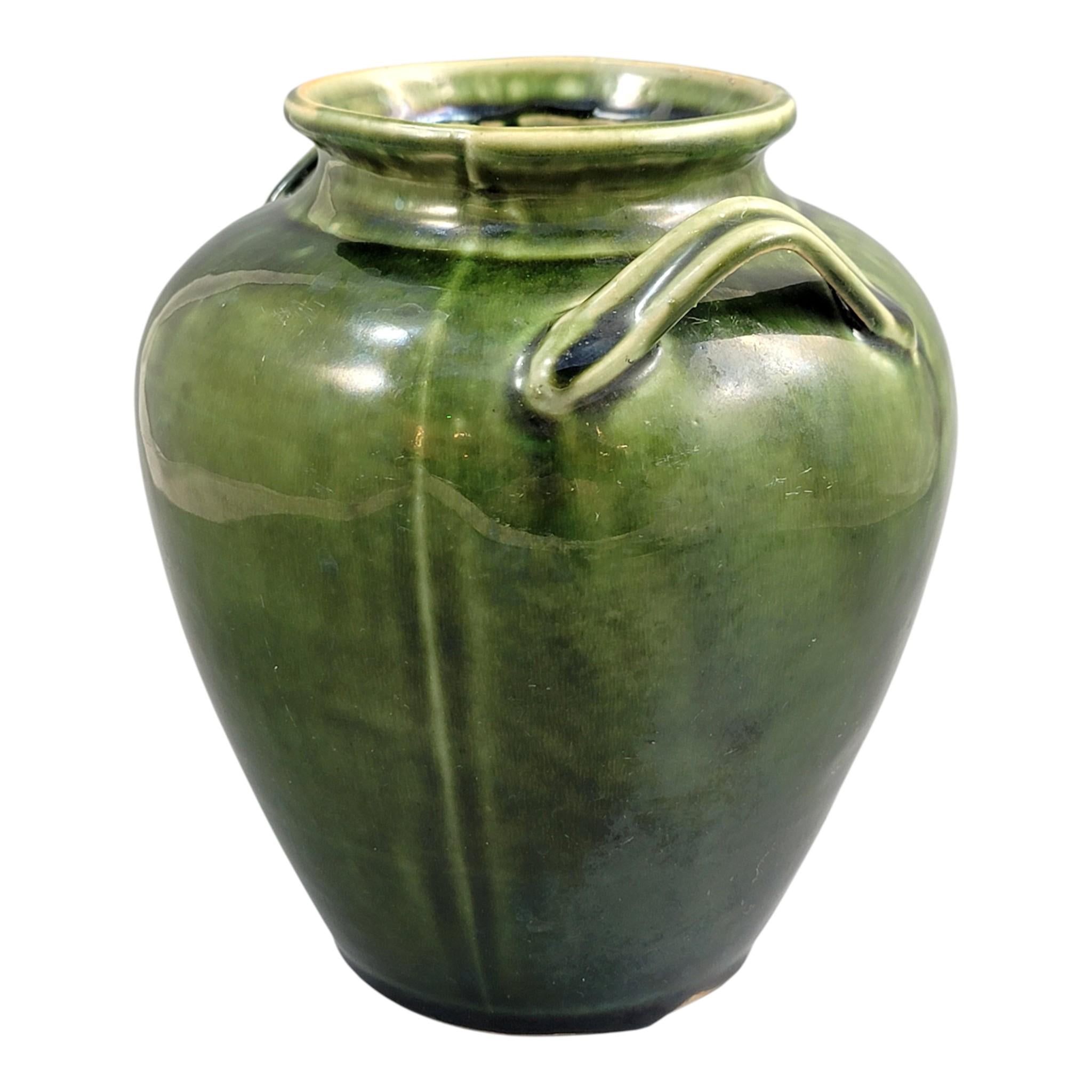 French Green Glazed Handmade Confit Jar, Southern France Terracotta Pot, c. 1870–1890