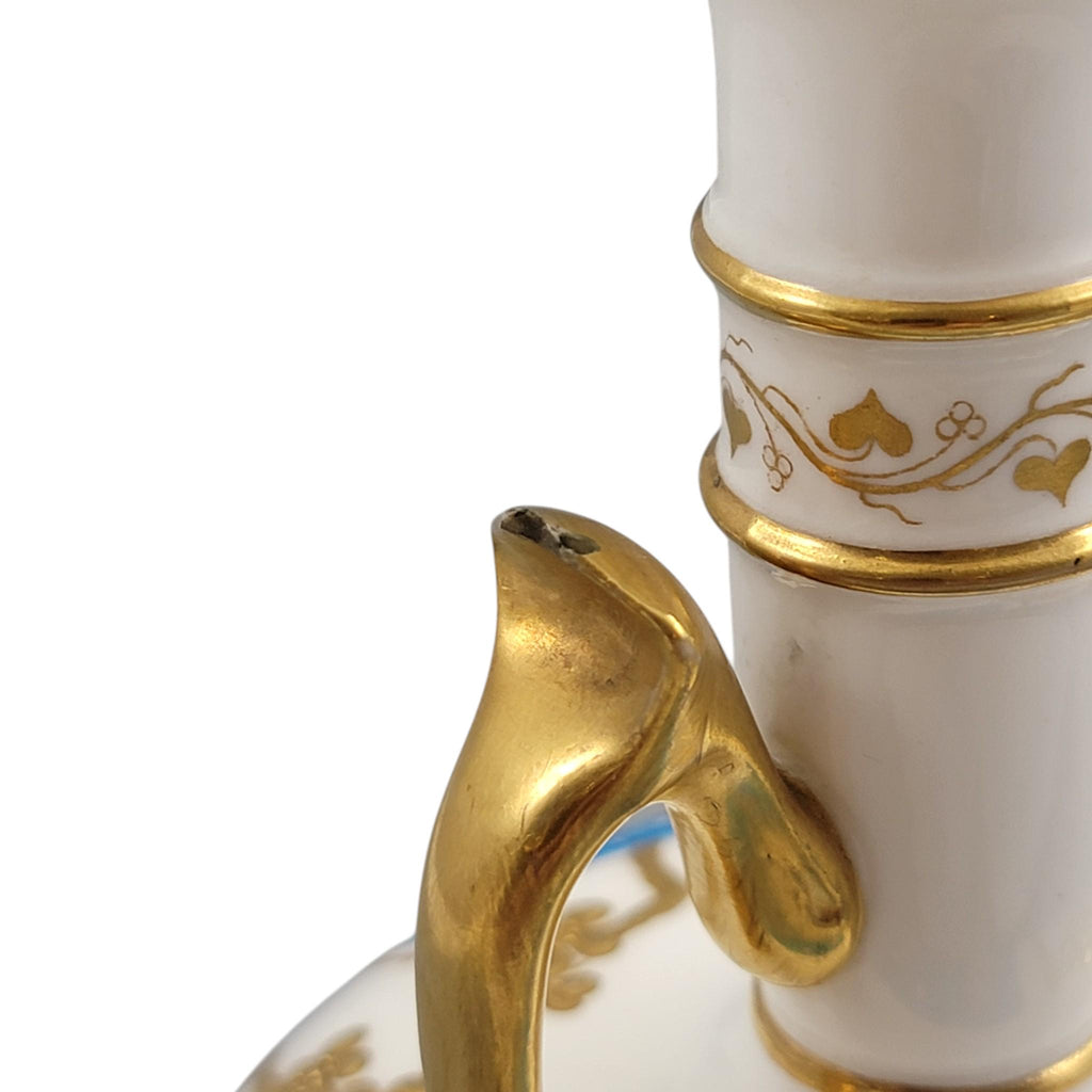 Minton Japanese-Inspired Gilt Porcelain Vase by Christopher Dresser, c. 1890