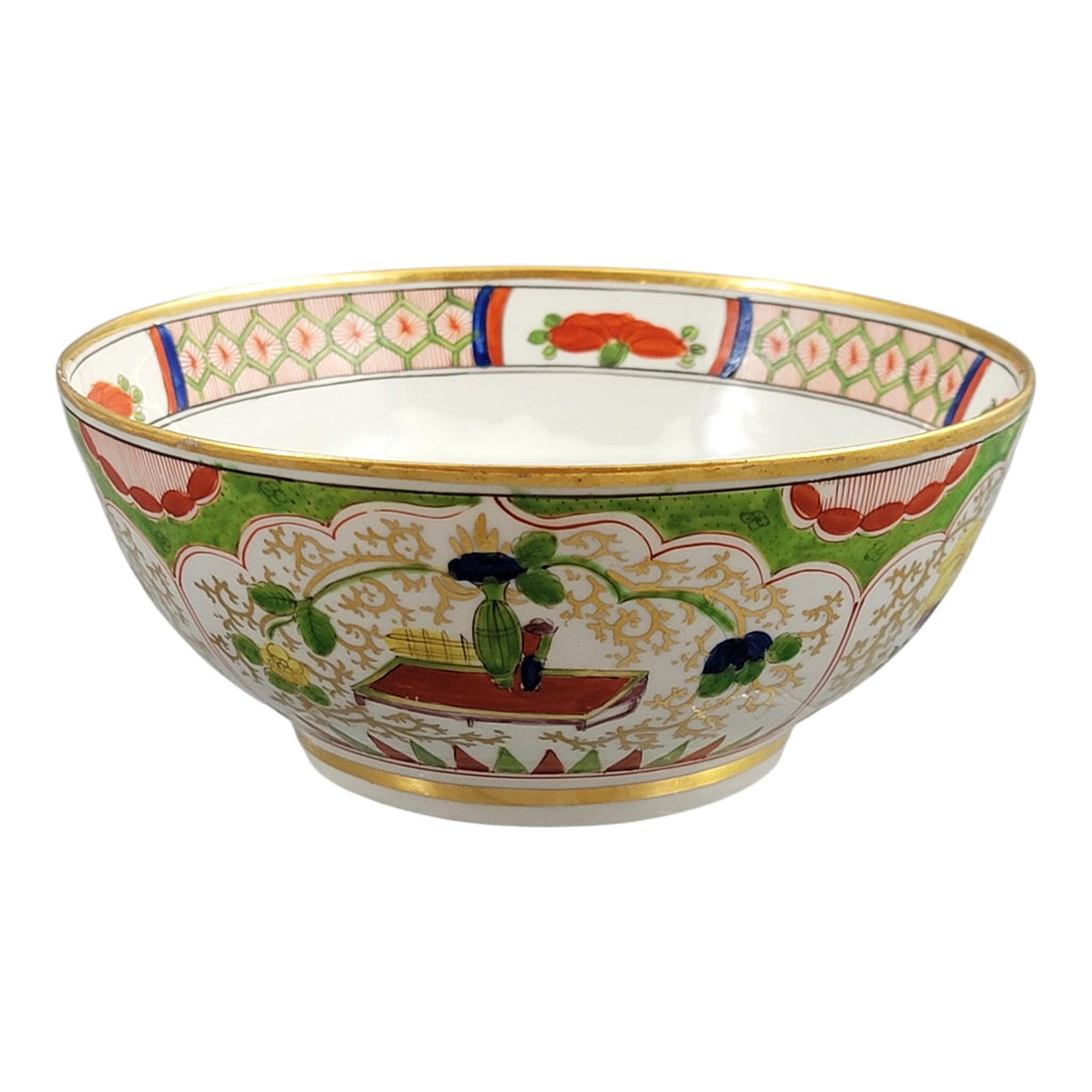 Worcester Regency Porcelain Dragon Bowl, Flight Barr & Barr Period, c. 1815