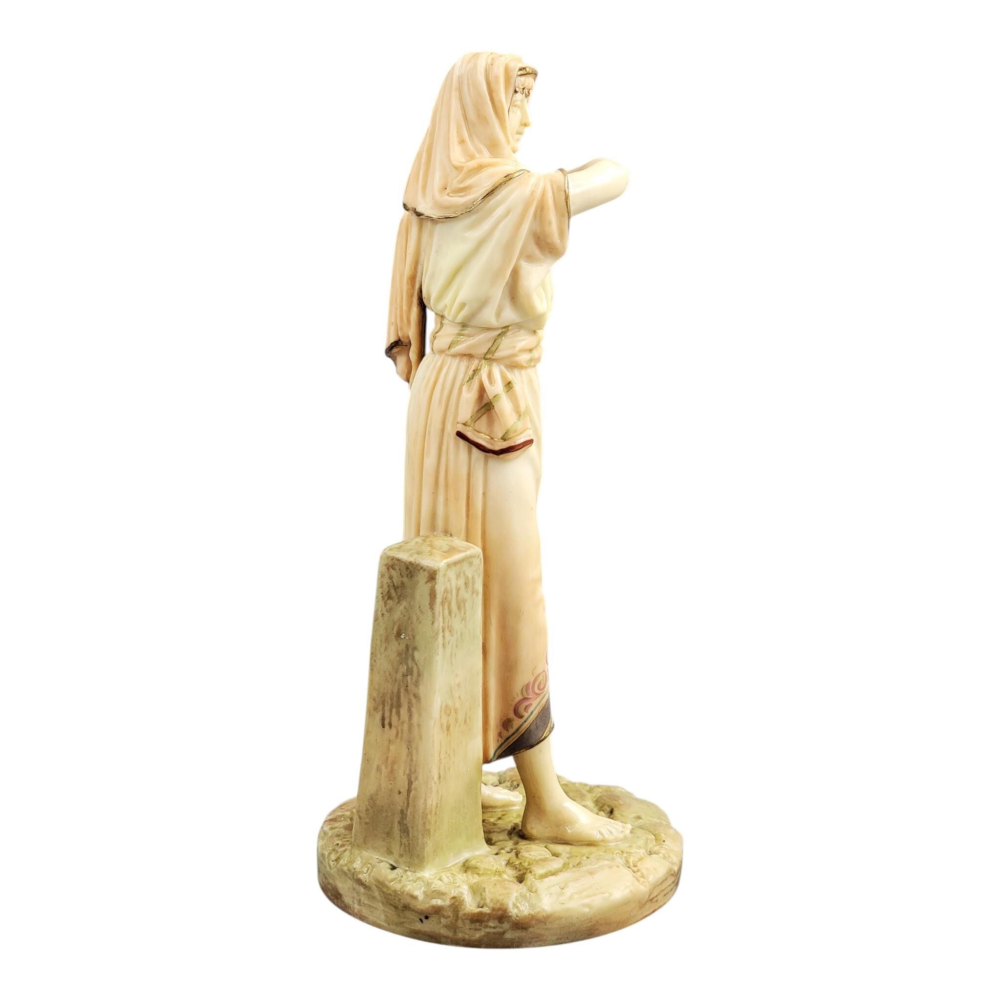 Royal Worcester Egyptian Woman Figure by James Hadley, c. 1895
