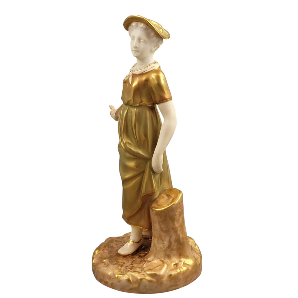 Royal Worcester Girl with Bowl Figure 1954, James Hadley Model 1774