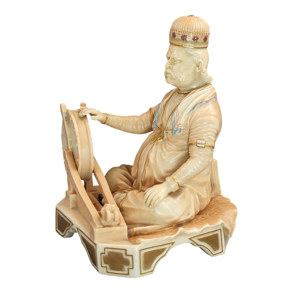 Royal Worcester Indian Craftsmen Figure “Shaban” by James Hadley, 1888