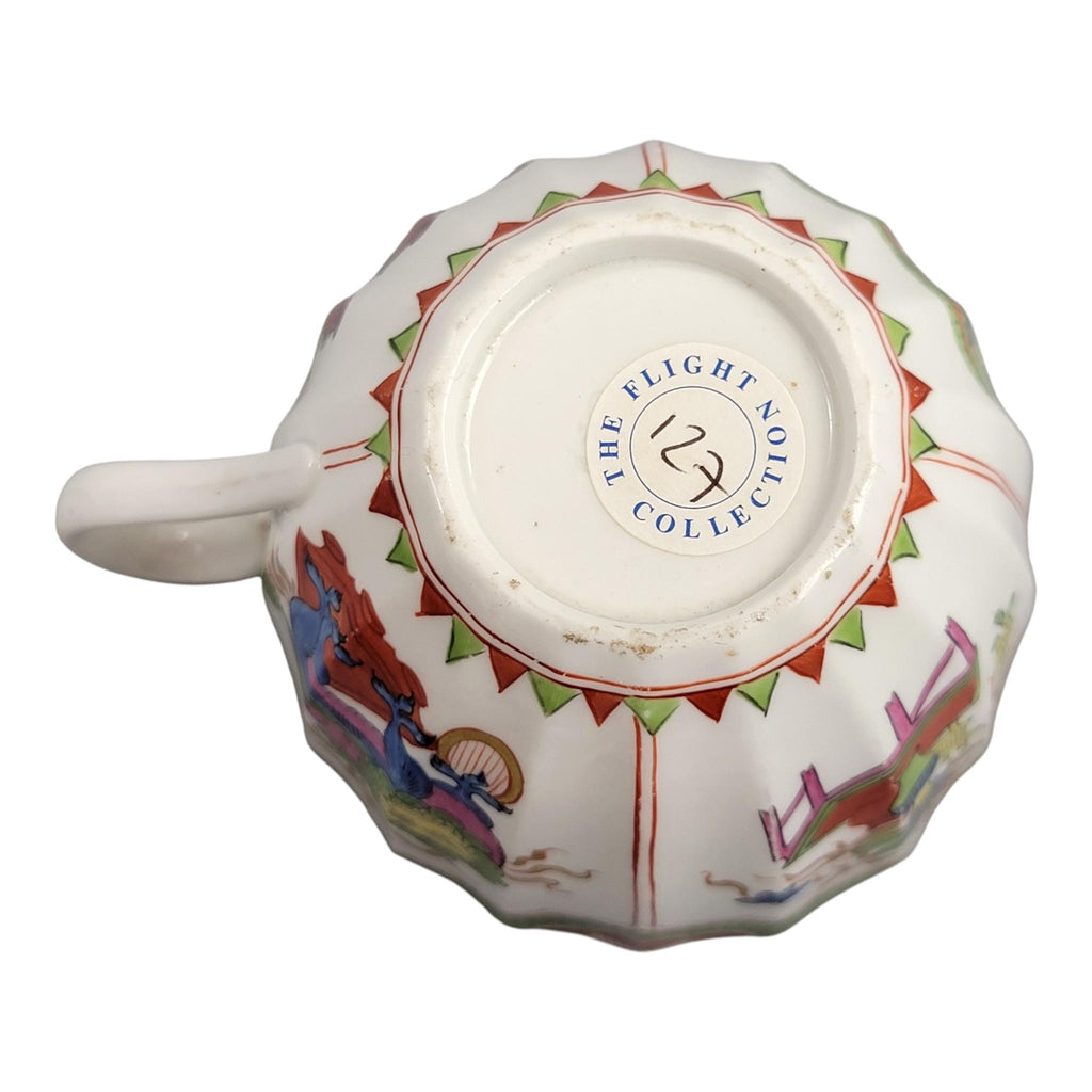 Worcester Dragon in Compartments Cup and Saucer, Flight Barr & Barr Period, c.1815