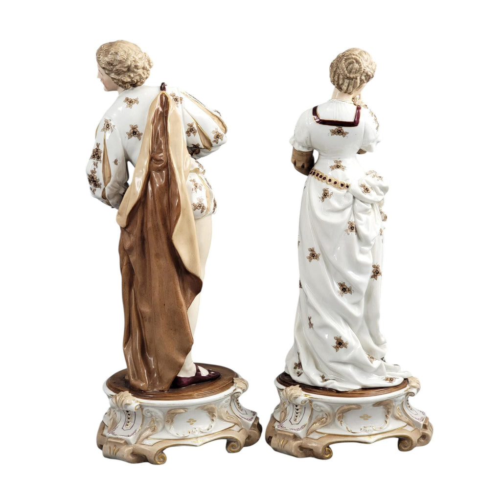 Volkstedt Galant Musician Pair Richard Eckert Porcelain c. 1894