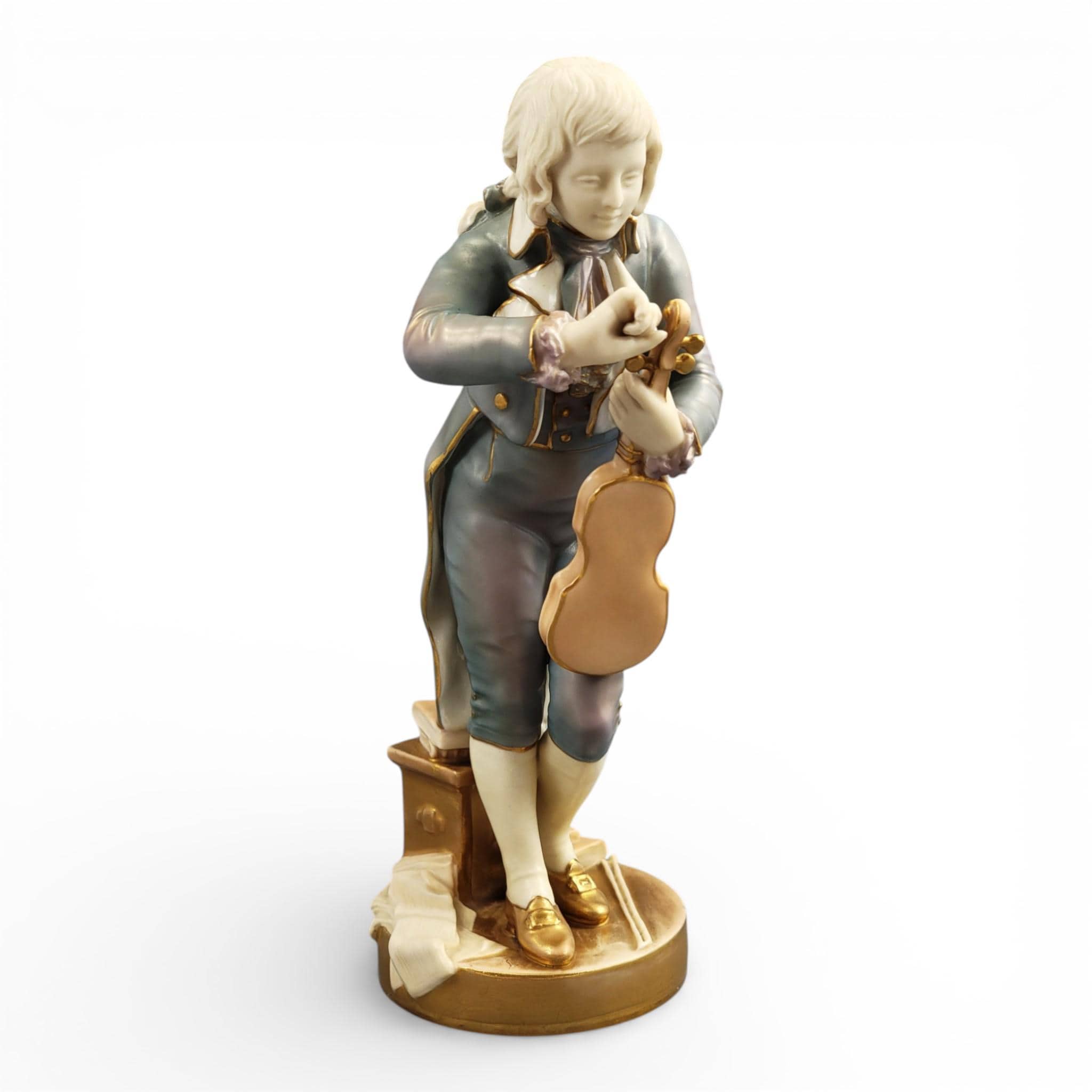 Royal Worcester “The Young Mozart” Porcelain Figure, Model 1487, 1928