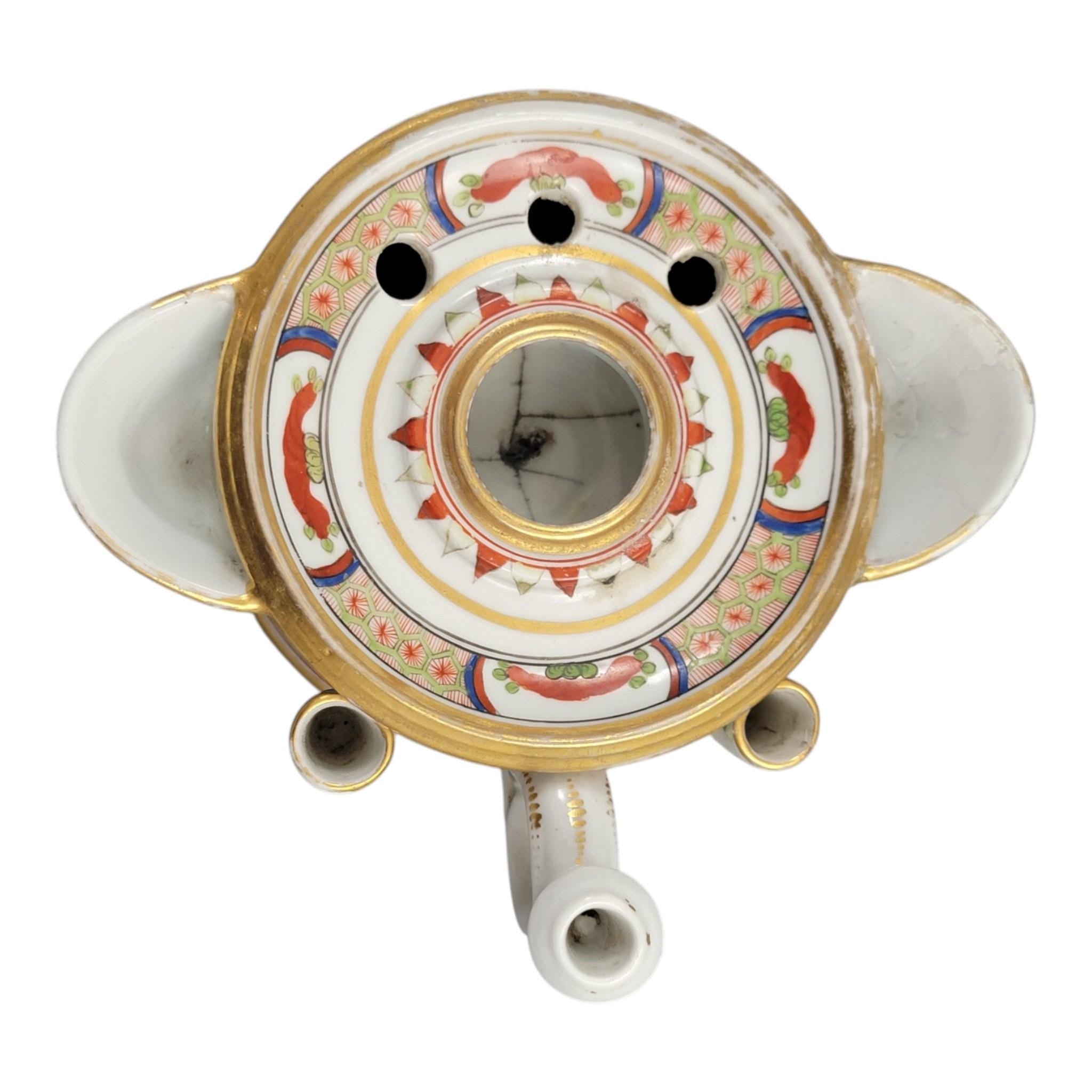 Rare Worcester Dragon Inkwell, Flight Barr & Barr, c. 1820