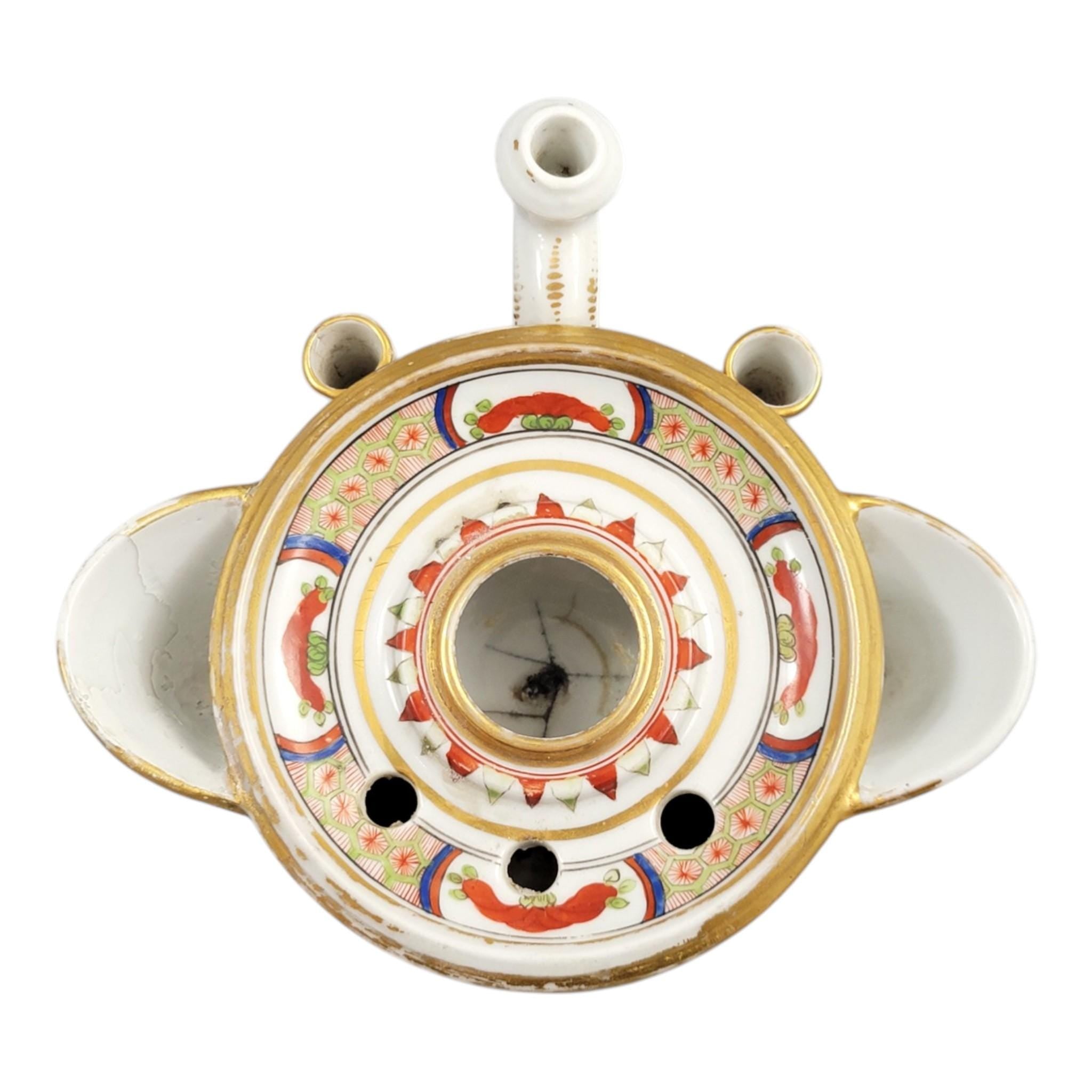 Rare Worcester Dragon Inkwell, Flight Barr & Barr, c. 1820